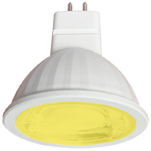 Лампа светодиодная Ecola Color MR16 Софит GU5.3 220В 7Вт Желтая 47х50мм фото Лампа светодиодная Ecola Color MR16 Софит GU5.3 220В 7Вт Желтая 47х50мм картинка
